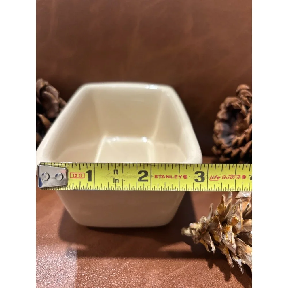 LTD Commodities Christmas Stocking Mini Loaf Pan Ceramic Holiday Baking Dish